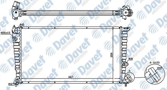 KALE-0403032AL Radyator Partner Berlingo Xsara 306 1.9d Dw8 (98 02) 2 Sira Al+Pl